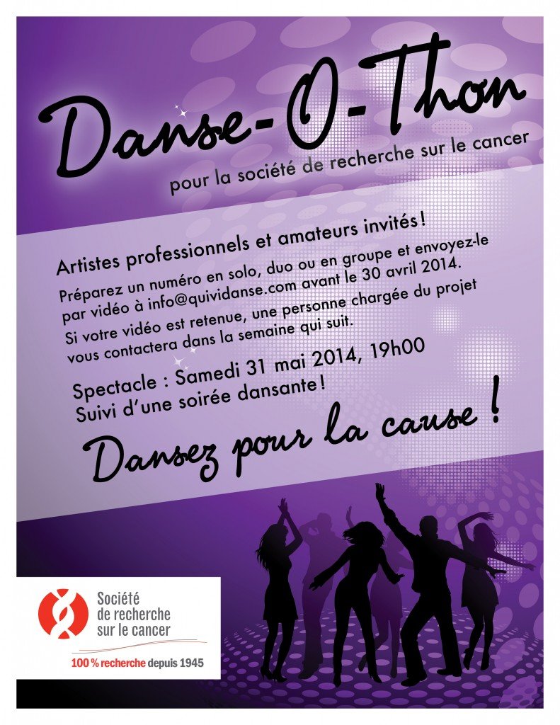 Danse-O-Thon pour la société de recherche sur le cancer